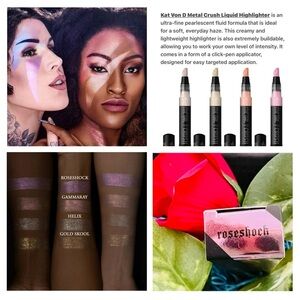 NIB Metal Crush Liquid Highlighter in Roseshock